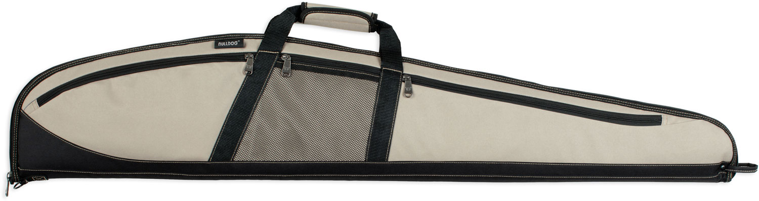 Bulldog Cases Plus Rifle Case 48 in Water-Resistant Nylon Taupe/Black