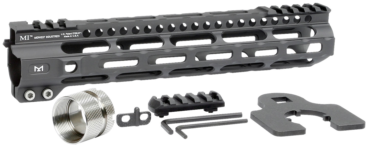 Midwest Industries MIULW105 Ultra Lightweight M-Lok Handguard for AR-15, 10.5 in, Black