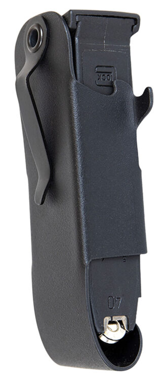 1791 Gunleather Snagmag Single Black Leather Belt Clip Magazine Holster (Glock 19/23/32), Right Hand