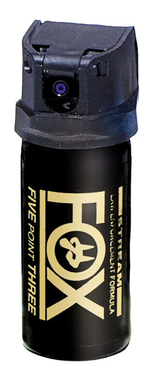 Fox Labs Legacy Five Point Three Pepper Spray, 1.50 oz, 152 ft Range, Black Can, Cone Fog