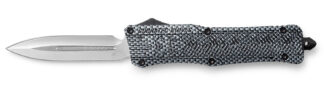 CobraTec Knives LCFCTK1LDAGNS CTK-1 Large 3.75" OTF Dagger Plain D2 Steel Blade/Carbon Fiber Aluminum Handle Features Glass Breaker Includes Pocket Clip