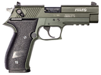 GSG FireFly .22 LR Semi-Auto Pistol, 4in Barrel, 10+1 Rounds, Green Steel