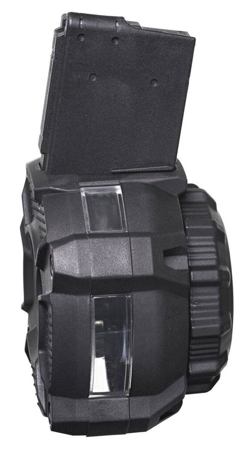 ProMag DRMA24 Standard 65-Round Drum Magazine, 223 Rem/5.56 NATO, AR-15, Black Polymer