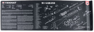 TekMat M1 Garand Cleaning Mat 12 in x 36 in Black/White Rubber