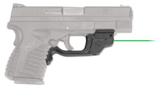 Crimson Trace LG-469G Laserguard Green Trigger Guard Laser for Springfield XD-S, Black Polymer