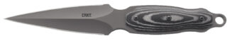 Columbia River Shrill 2075 Fixed Blade Knife, 4.77 in Dual-Edge, 8Cr13MoV SS, Gray TiN