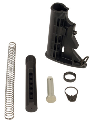 LBE Unlimited Complete Mil-Spec M4 Buttstock Kit for AR-15, 6-Position, Black Synthetic
