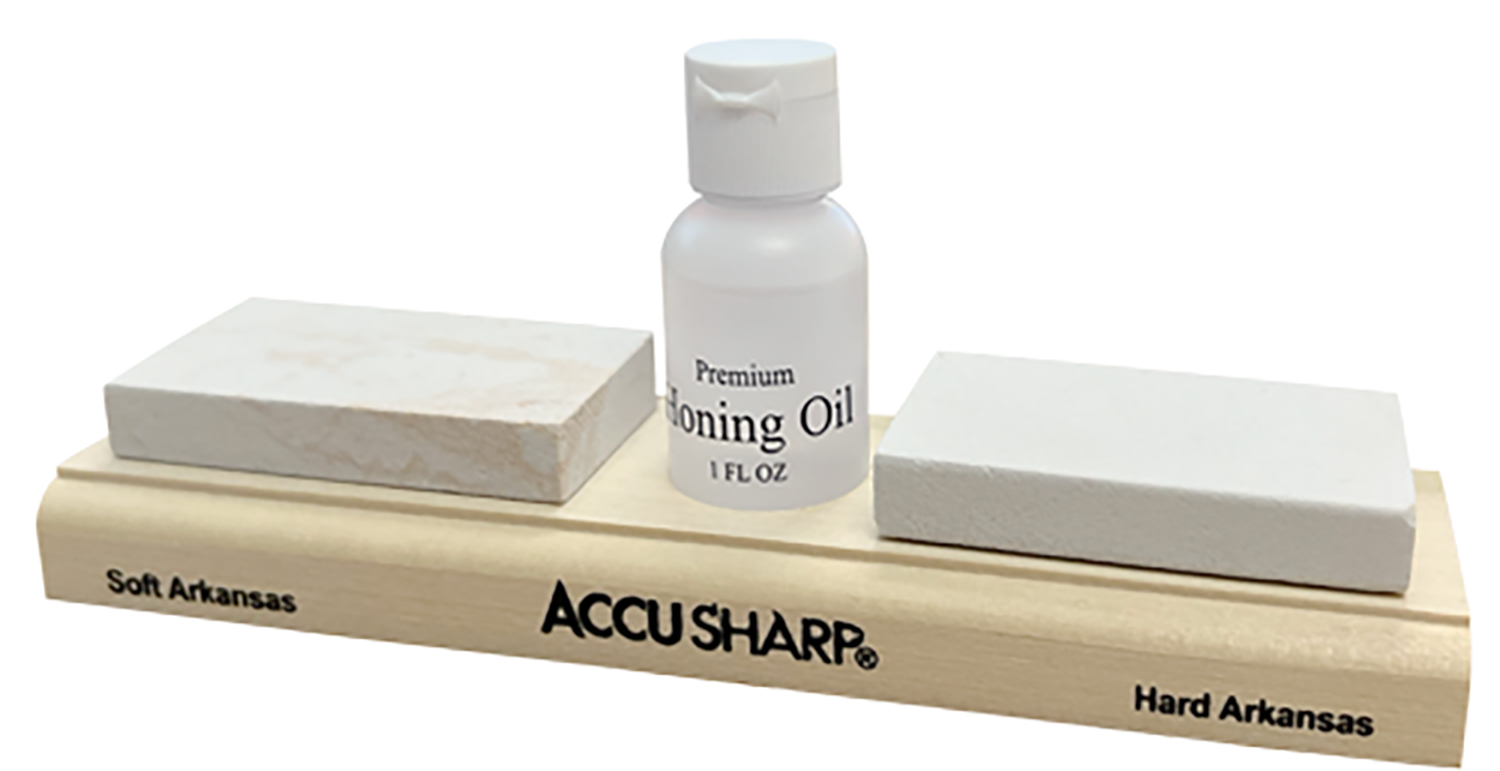 AccuSharp 023C Whetstone Combo Kit Natural Arkansas Stones with Honing Solution