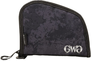 Girls with Guns 9078 Midnight Handgun Case 8" Black/Shade Blackout Camo, Locking Zipper
