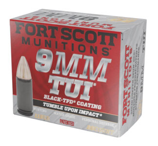 Fort Scott Munitions TUI 9mm 115 gr Solid Copper Spun, 20 Rounds