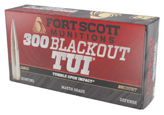 Fort Scott Munitions .300 AAC Blackout 115 gr Solid Copper TUI 20-Round Box