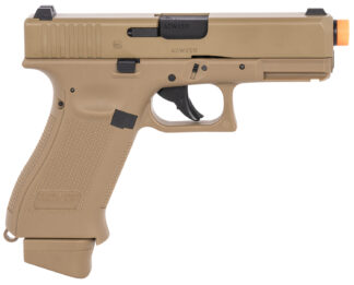 Umarex 2276338 G19X Gen5 Air Soft CO2 6mm, 14+1, Steel Slide, Coyote Tan Polymer Frame, Coyote Polymer Grips