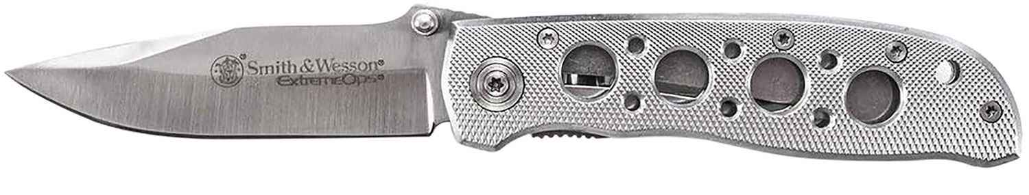 SW Knives CK105HCP Extreme Ops 3.22" Folding Drop Point Knife, 7Cr15MoV SS Blade, Aluminum Handle