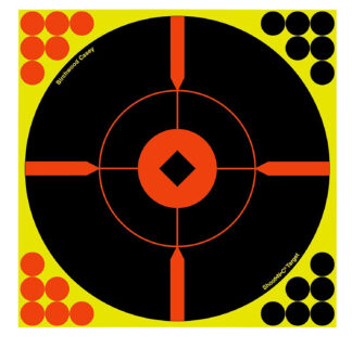 Birchwood Casey Shoot-N-C Reactive Target 12 in Bullseye Self-Adhesive, 100-Pack