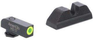 AmeriGlo GL-352 Protector Tritium Sights for Glock MOS Slide, Green Tritium LumiGreen Outline