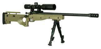 Davey Crickett Crickett KSA2157 Bolt Action .22 WMR Youth Rifle, 16.12" Barrel, 1 Round, Blued/Flat Dark Earth