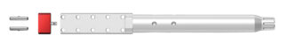 Real Avid Lug-Lok Upper Vise Block 7075-T6 Aluminum with Stainless Steel Pins for AR-10