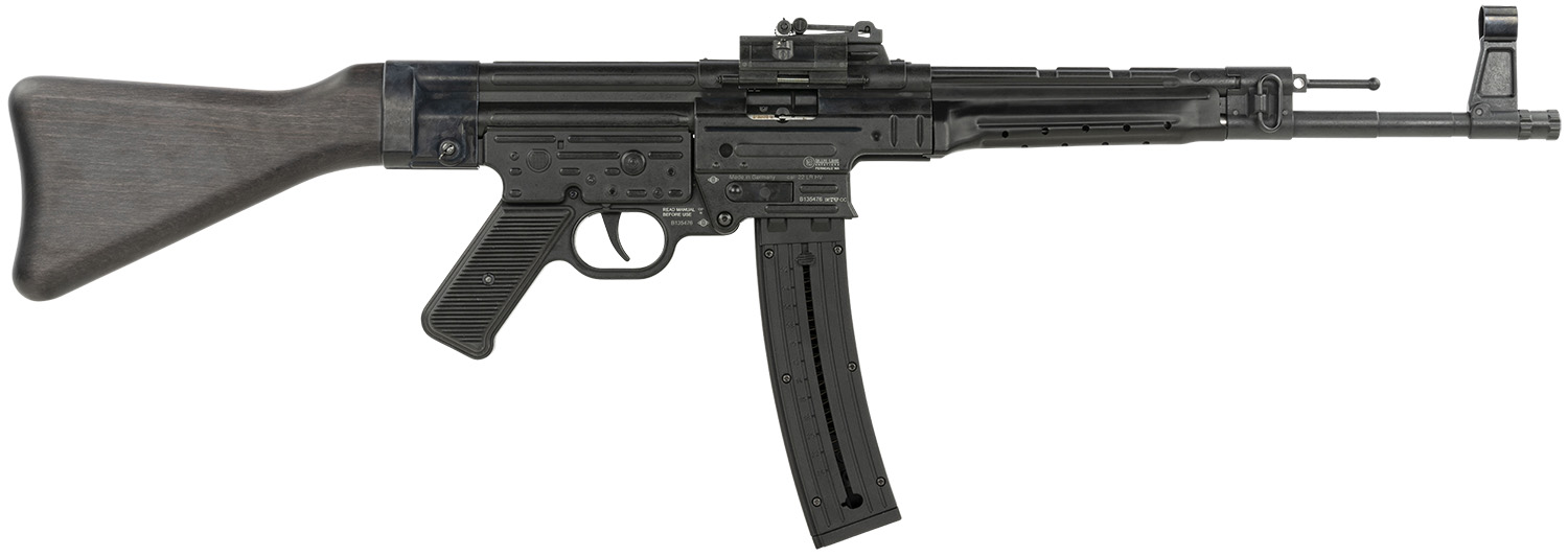 Mauser Rimfire 444.00.19 STG-44 *CA Compliant Full Size 22 LR 10+1 16.50" Black Barrel & Receiver, Black Wood Fixed Stock