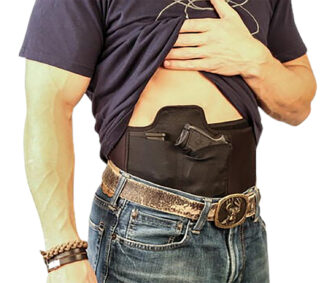 Caldwell Tac Ops Belly Band XL Holster, Moisture-Wicking Brown