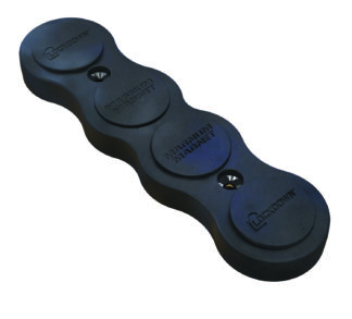 Lockdown Magnum Magnet Gun Concealment Magnetic Mount, Black Metal, 75 lb Max