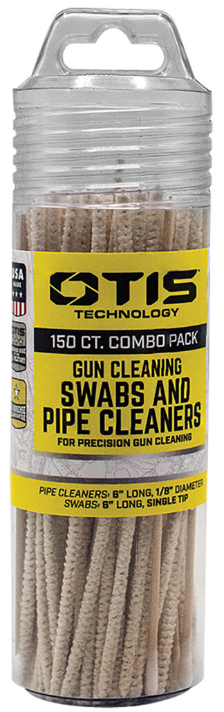 Otis Swabs & Pipe Cleaners Combo Pack 6in Cotton/Wood Swabs, 100 Swabs/50 Pipe Cleaners