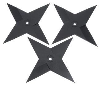 Cold Steel Sure Strike Medium Throwing Star Knife 5.3 in Carbon Steel Blade, Black Epoxy Finish