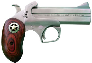 Bond Arms Rustic Ranger 45 Colt/.410 Bore 2-Round Single-Action, 4.25 in, Matte Stainless