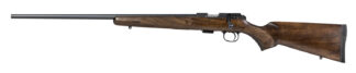 CZ-USA 02390 CZ 457 American Full Size 22 LR 5+1 24" Black Nitride Black Nitride Steel Receiver Turkish Walnut Fixed American Style Stock Left Hand