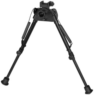Harris Engineering S-LP Swivel L Picatinny Bipod 9-13 in Black Anodized Steel/Aluminum