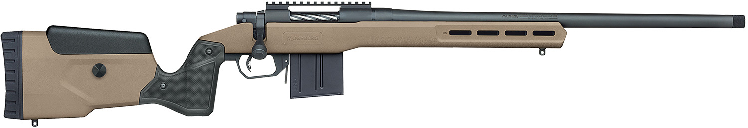 Mossberg Patriot LR Tactical .308 Bolt Action Threaded Bull Barrel MDT Oryx Stock FDE