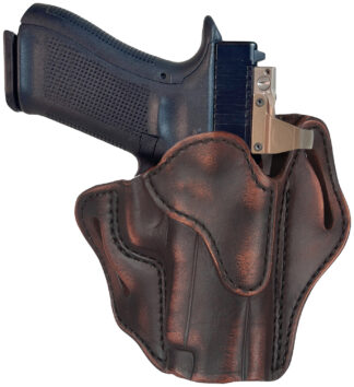 1791 Gunleather BH2.3 Optic Ready OWB Belt Slide Holster, Open Top, Right Hand, Vintage Leather