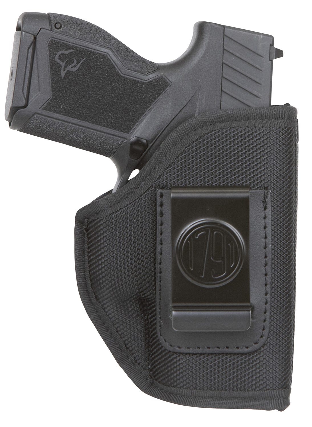 1791 Gunleather PNIWB1BLKR Premium Nylon IWB Holster, Belt Clip, Right Hand, Black
