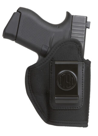 1791 Gunleather PNIWB3BLKL Premium Nylon IWB Holster, Size 3, Clip-on, Black, Left Hand