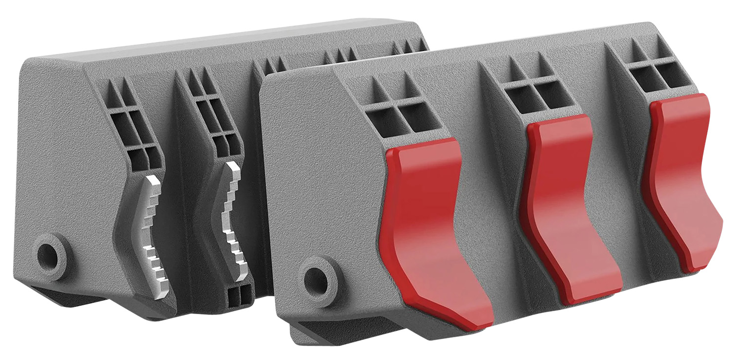 Real Avid Smart-Jaws Tube-Fit Sleeves for Real Avid Master Gun Vise, Reversible Gray/Red Rubber Overmold