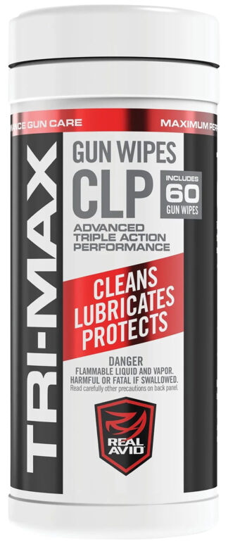 Real Avid Tri-Max CLP Gun Wipes Canister, 60 Wipes