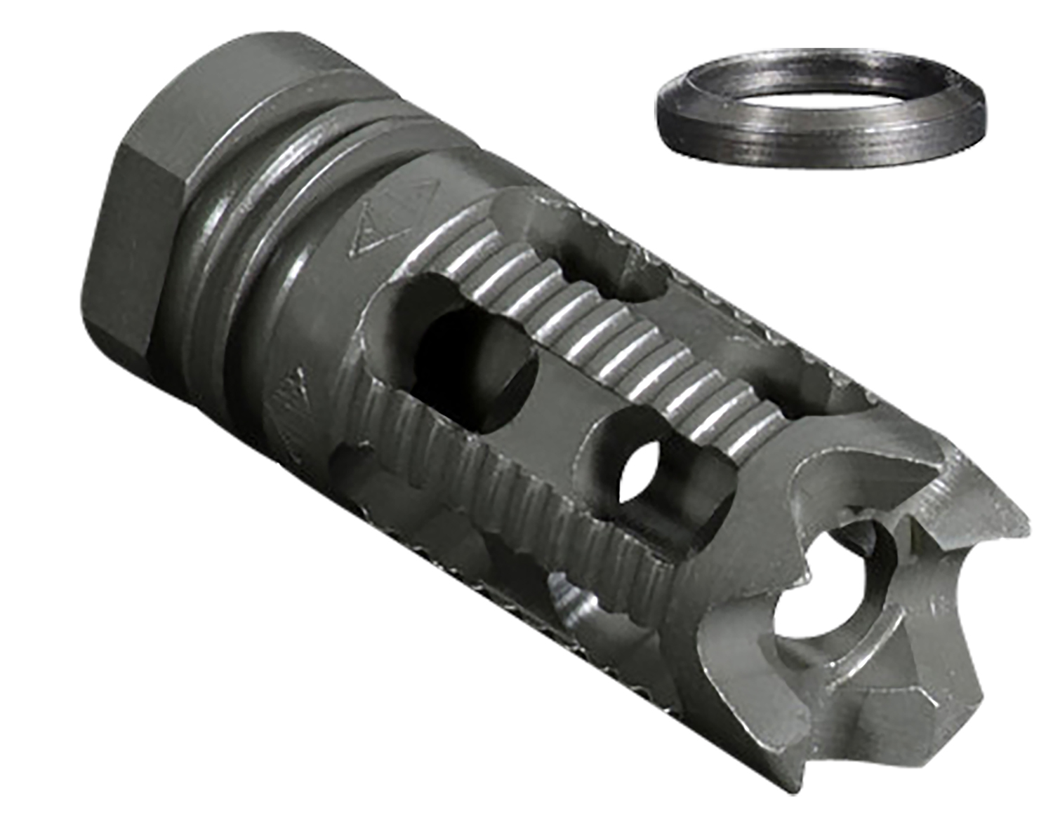 Yankee Hill Machine Phantom 5-Port Muzzle Brake/Compensator 1/2x28, 2.25 in, Black