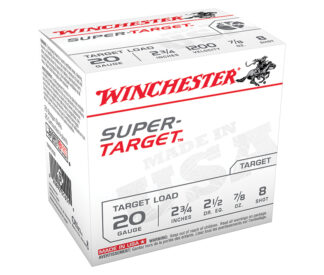 Winchester Super-Target 20 Gauge 2.75 in 7/8 oz #8 Shot, 25 Rounds