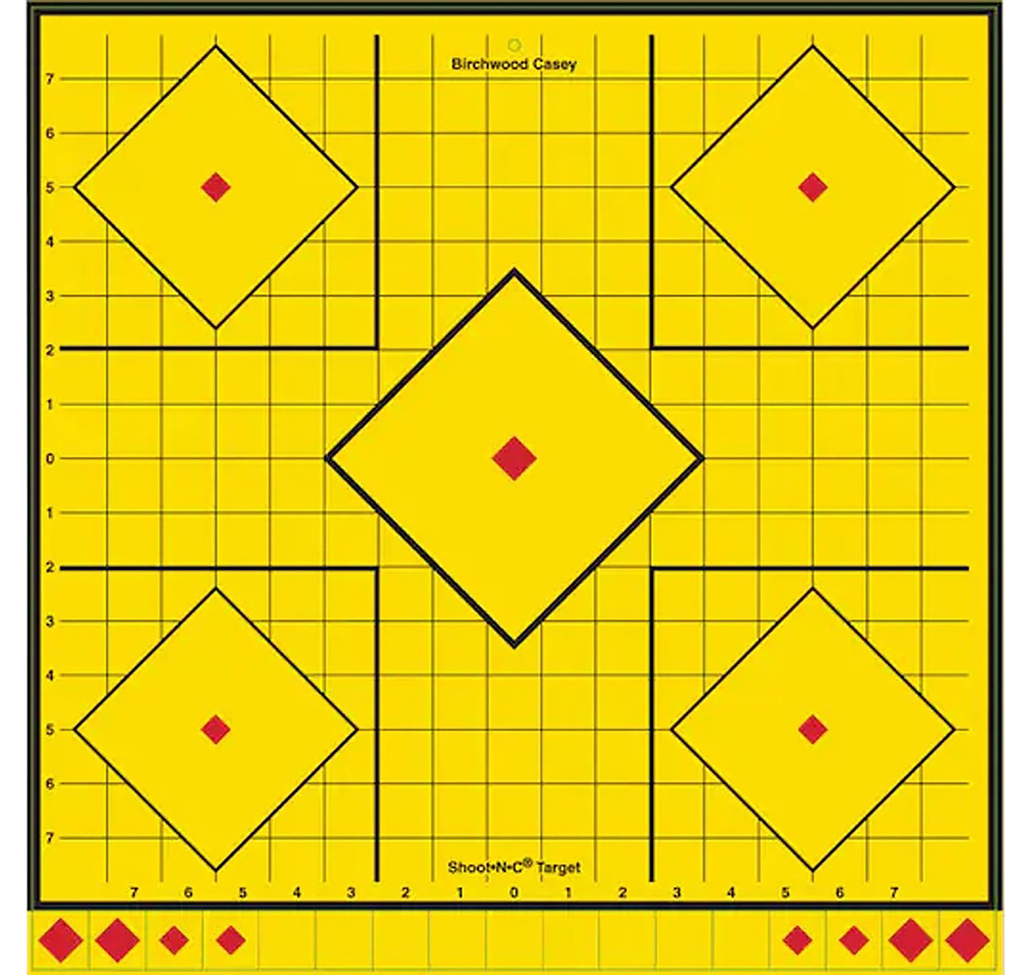 Birchwood Casey LRSIT-5PK Long Range Sight-In Targets, Yellow Paper, 5-Pack