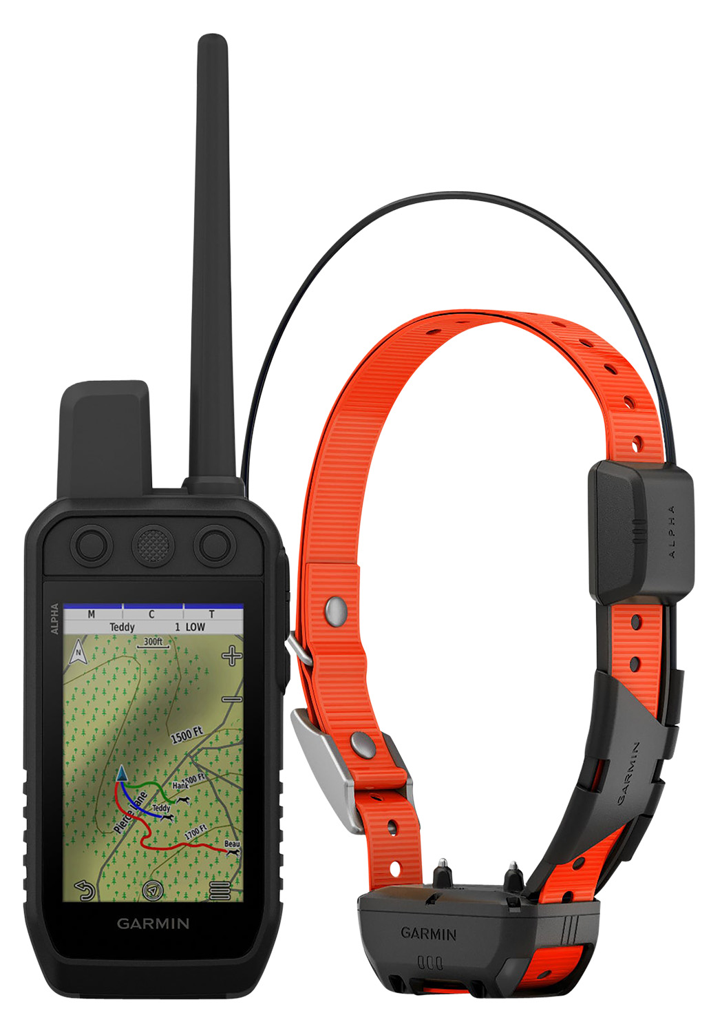 Garmin Alpha 300 Bundle with Alpha TT 25 Dog Collar, 3.5-in Touchscreen and 16GB Memory