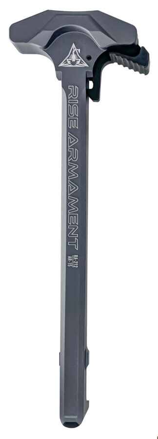 Rise Armament RA-212 Extended Charging Handle, Gray Aluminum for AR-15