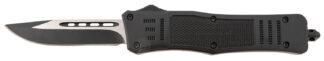 Steel River Knives T618BDP Spartan  Medium 3.25" Drop Point Plain Black/Silver 440C SS Blade/ 4.50" Black Aluminum Zinc Alloy Handle