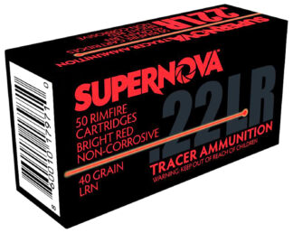 European American Armory Supernova PMSN22LRR 22 LR 40 gr Lead Round Nose Tracer 50-Round
