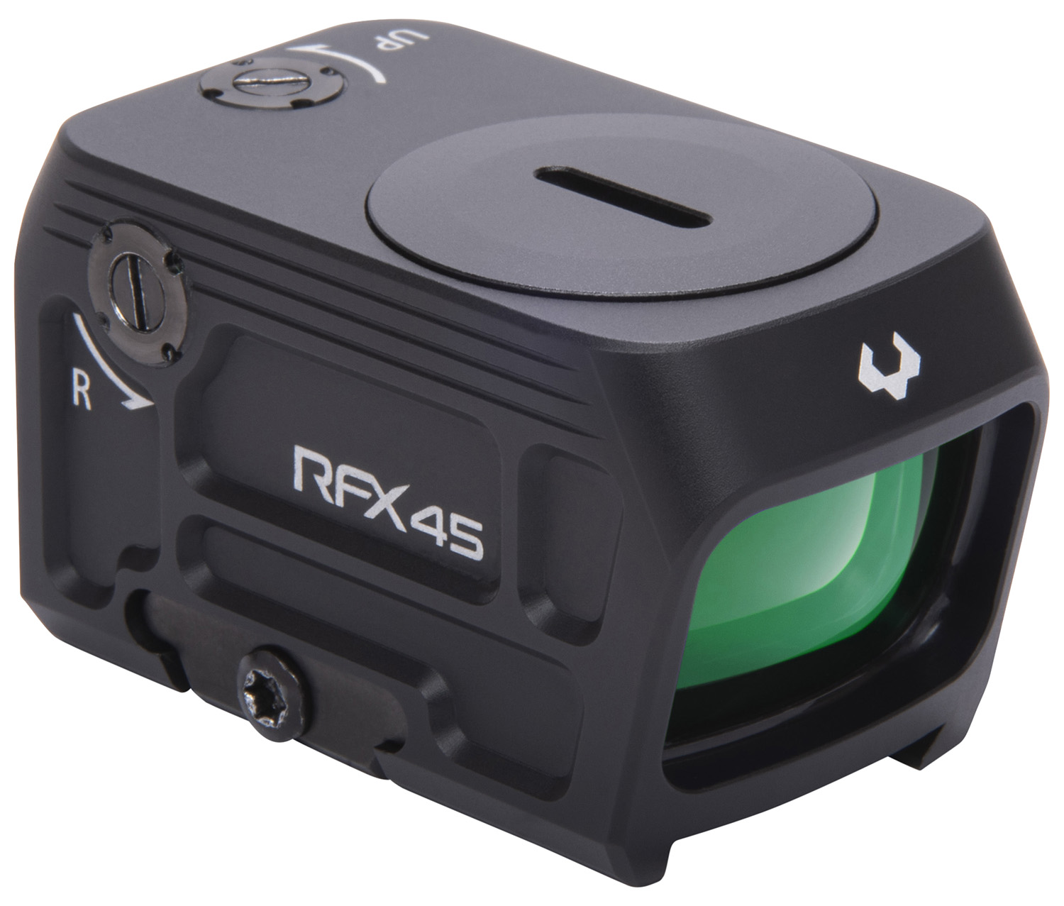 Viridian RFX45 1x 24 mm 5 MOA Green Dot ACRO/DOCTOR Footprint Black Anodized