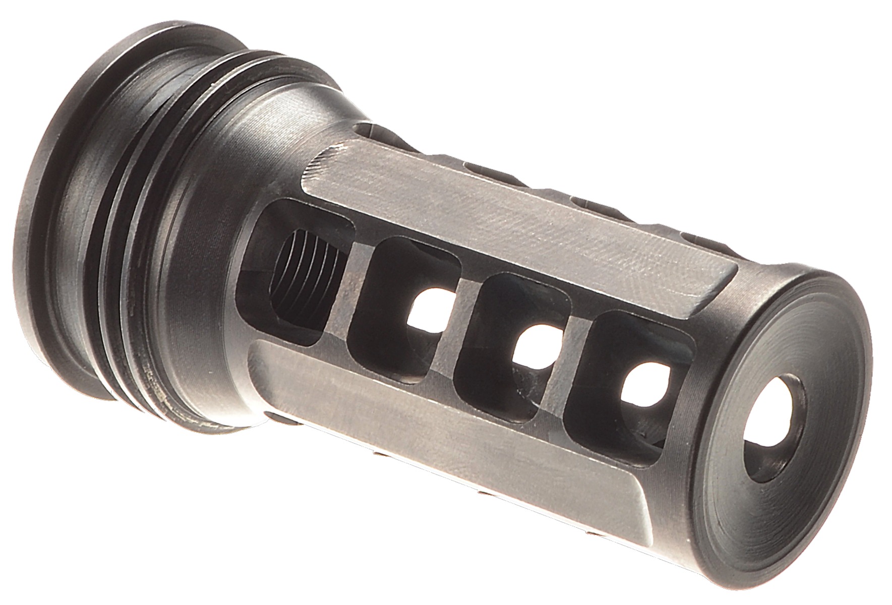 HUXWRX Safety Company OSS 1574 QD 7.62mm Muzzle Brake with 5/8-24 Tpi Threads (Black)