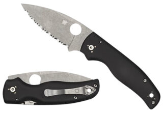 Spyderco Shaman C229GP 3.58 in CPM S30V Stainless Blade, Matte Black G-10 Handle
