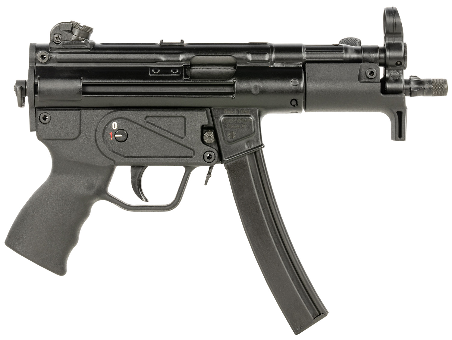 Century Arms AP5 Model AP5 P Core Semi-Auto 9mm Roller-Delayed Blowback Pistol, Threaded Barrel