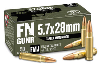 FN 10700032 GUNR 5.7x28mm 40gr Full Metal Jacket 50 Per Box/10 Case