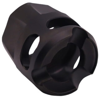 True Precision Y-Type Micro Compensator 1/2x28 Thread 9mm Black DLC