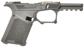 Sct Manufacturing Compact Multi-Caliber Polymer Frame with Picatinny Rail, Aggressive Texture, Gray