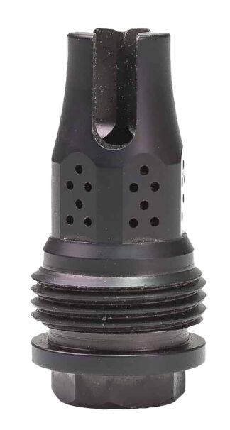 JK Armament War Eagle Compensator/Flash Hider QA Mount, 1/2x28, Stainless Steel Nitride Black